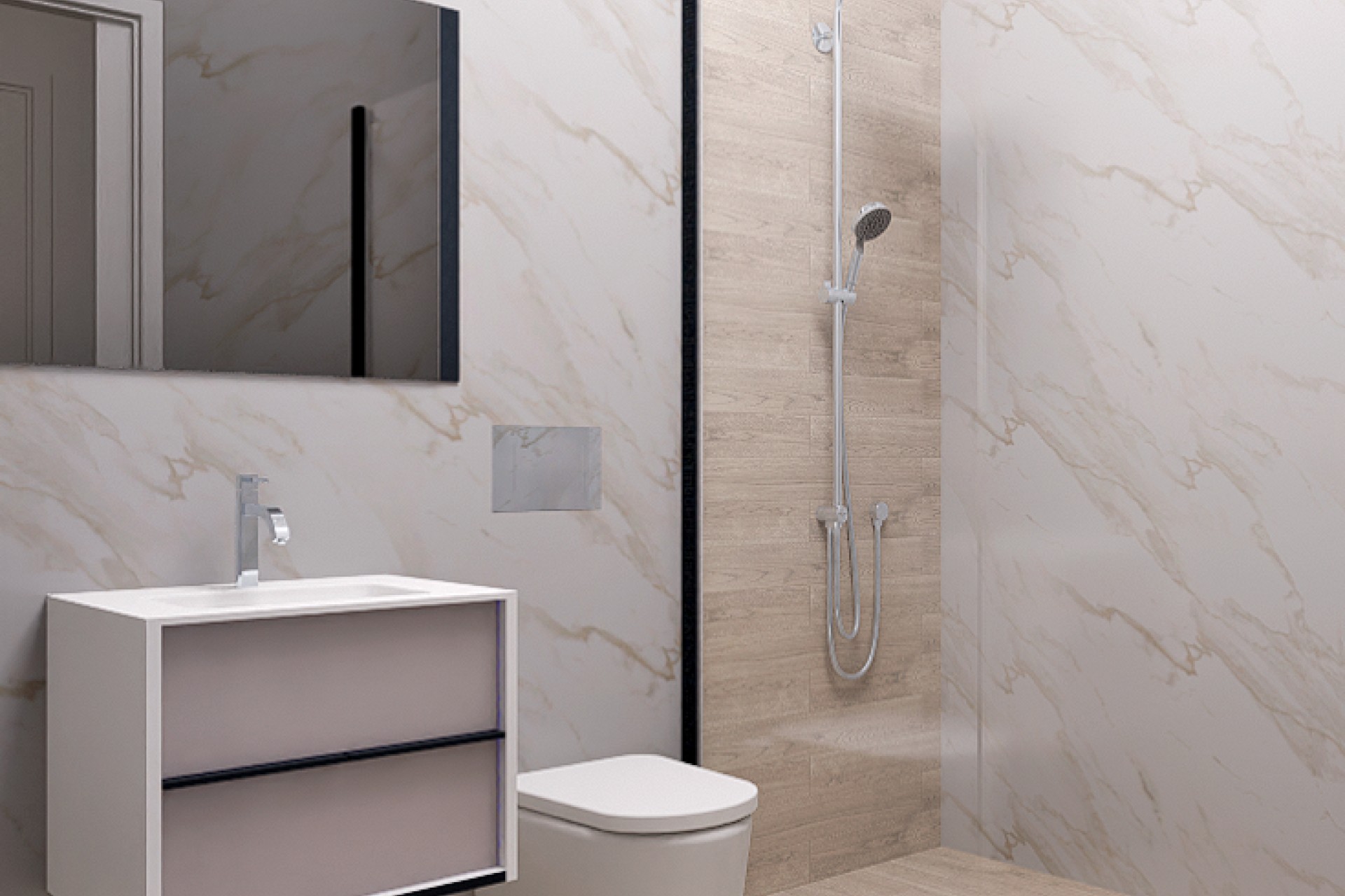 Nýbygging - Efri/neðri íbúð -
Finestrat - Sierra Cortina