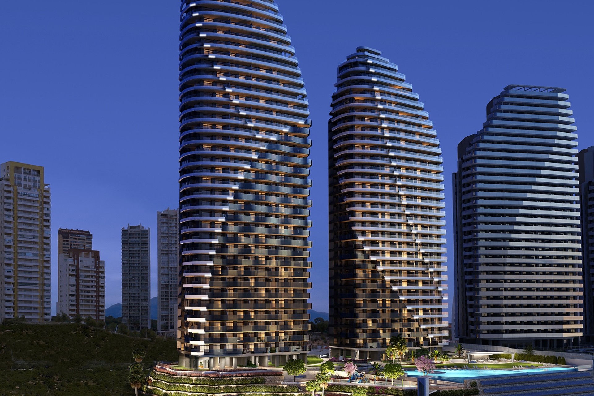 Nýbygging - Íbúð í fjölbýli -
Benidorm - Playa Poniente